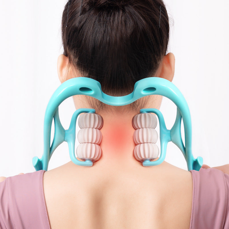 Laurent Well™ 6-Roller Swan Neck Massager with Jade Scraping Board