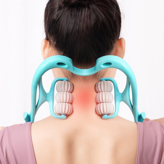 Laurent Well™ 6-Roller Swan Neck Massager with Jade Scraping Board
