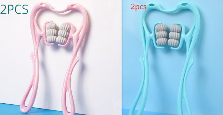 Laurent Well Swan Neck Massager, blue and pink pair, 2 pack