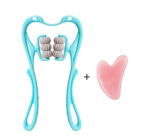 Laurent Well™ 6-Roller Swan Neck Massager with Jade Scraping Board