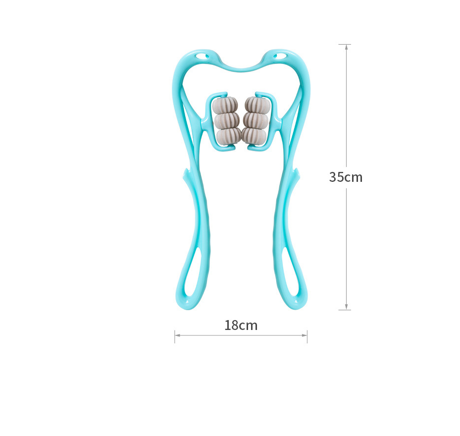 Laurent Well™ 6-Roller Swan Neck Massager with Jade Scraping Board