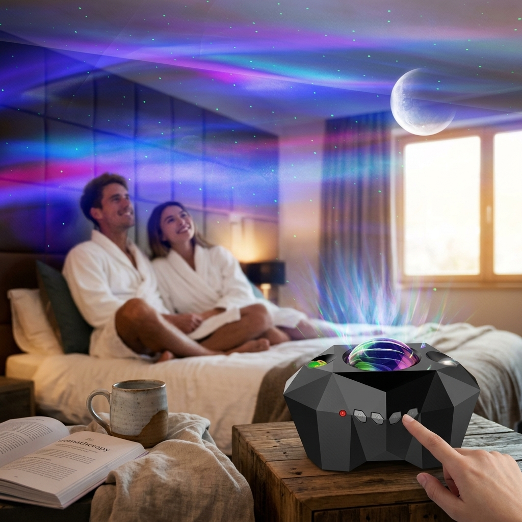 Usb Water Pattern Bluetooth Music Ocean Star Projector Lamp