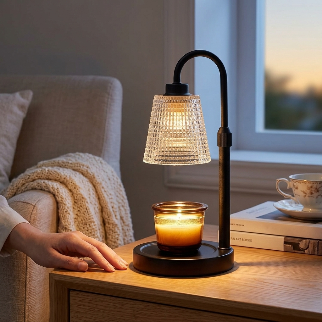 Candle Warmer Lamp With Timer, Electric Candle Heating Lamp For Home Decor, Fragrance Warmer And Rel