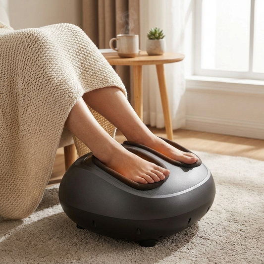 Foot Massager Machine With Heat, Deep-Kneading, Compression, And Shiatsu For Plantar Fasciitis, Neur