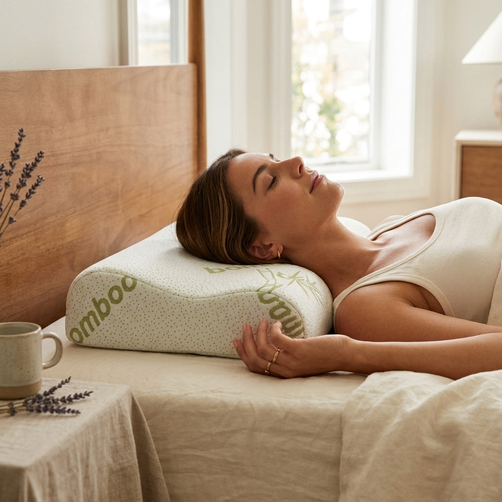 Bamboo Memory Foam Sleep Pillow