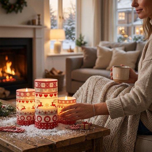 3PC Christmas Flameless LED Candles