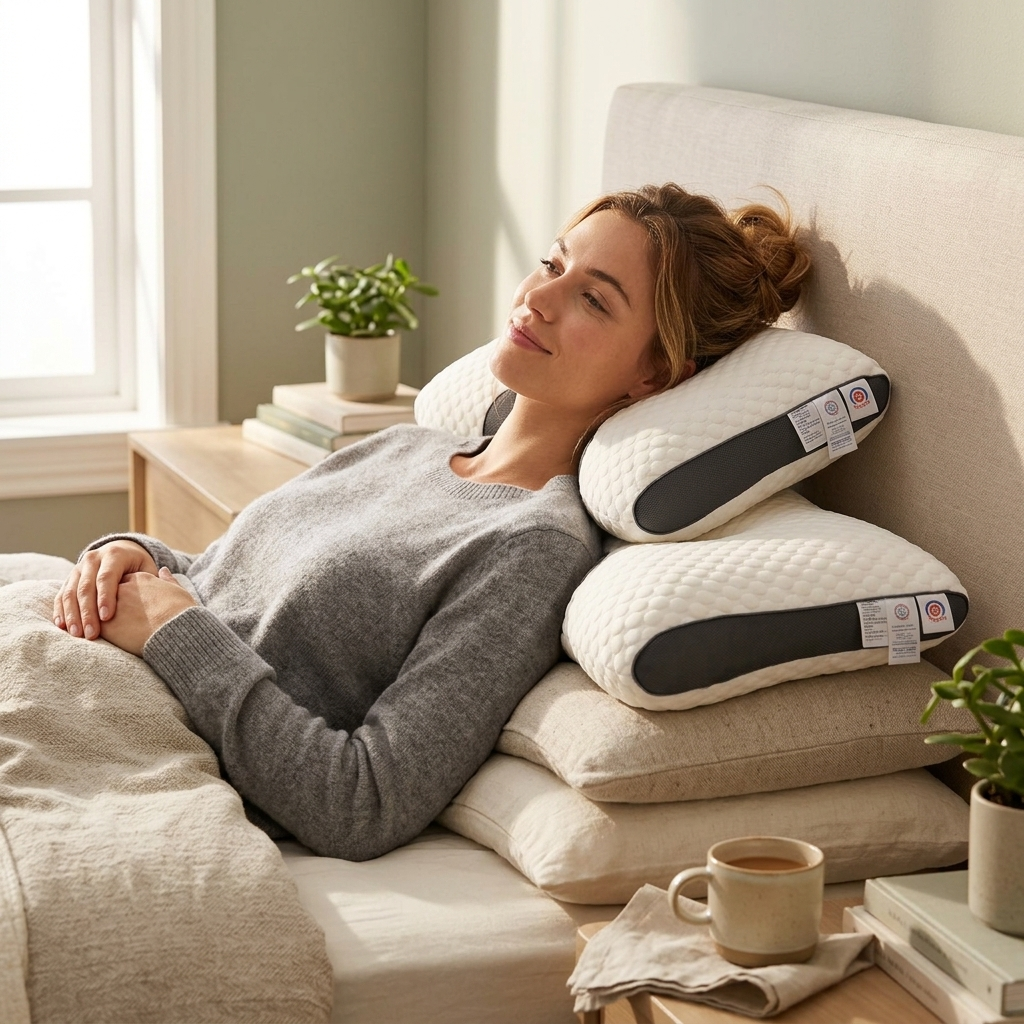 2pcs Knitted Neck Support Pillow