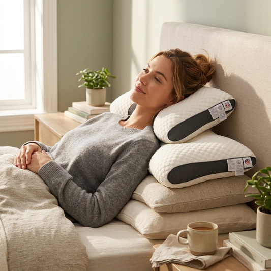 2pcs Knitted Neck Support Pillow