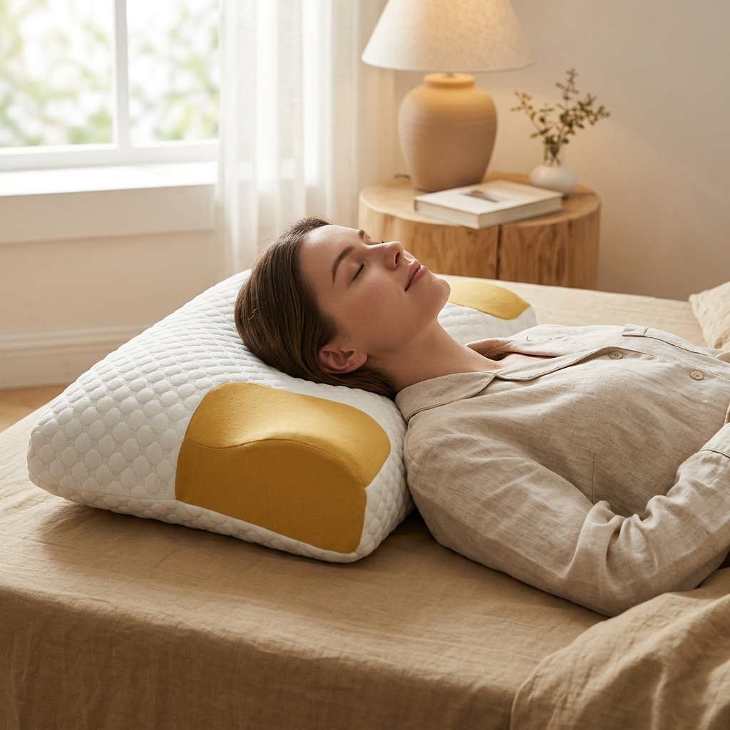 YBZ 3D Knitted Cotton Massage Pillow 1pack