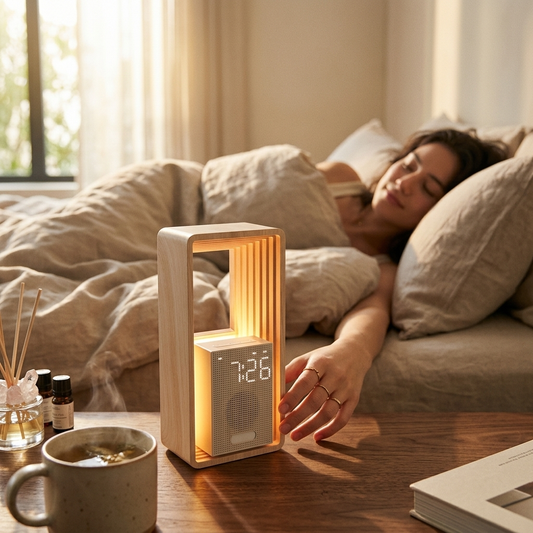 Sunrise Wake-up Alarm Clock White Noise Sleep Sound Night Light