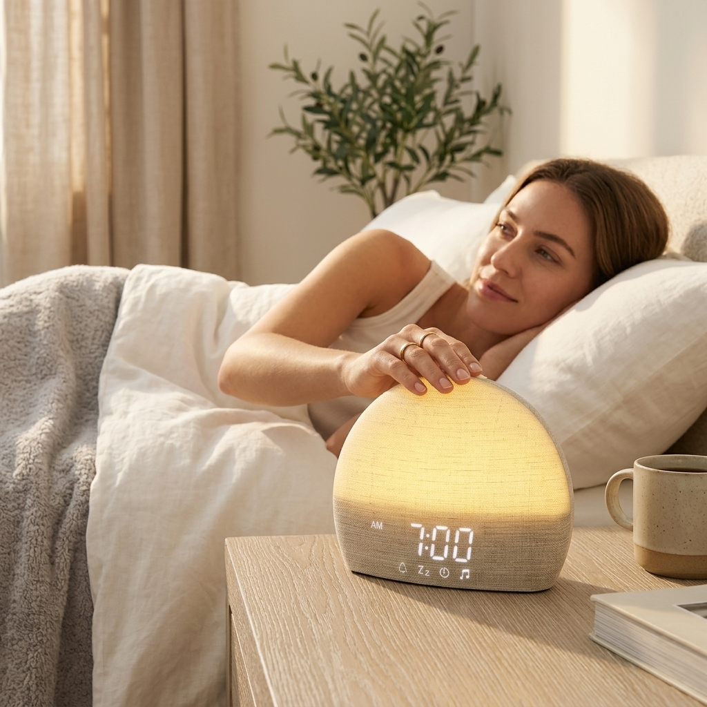 Simulated Sunrise Wake-Up Light Alarm Clock