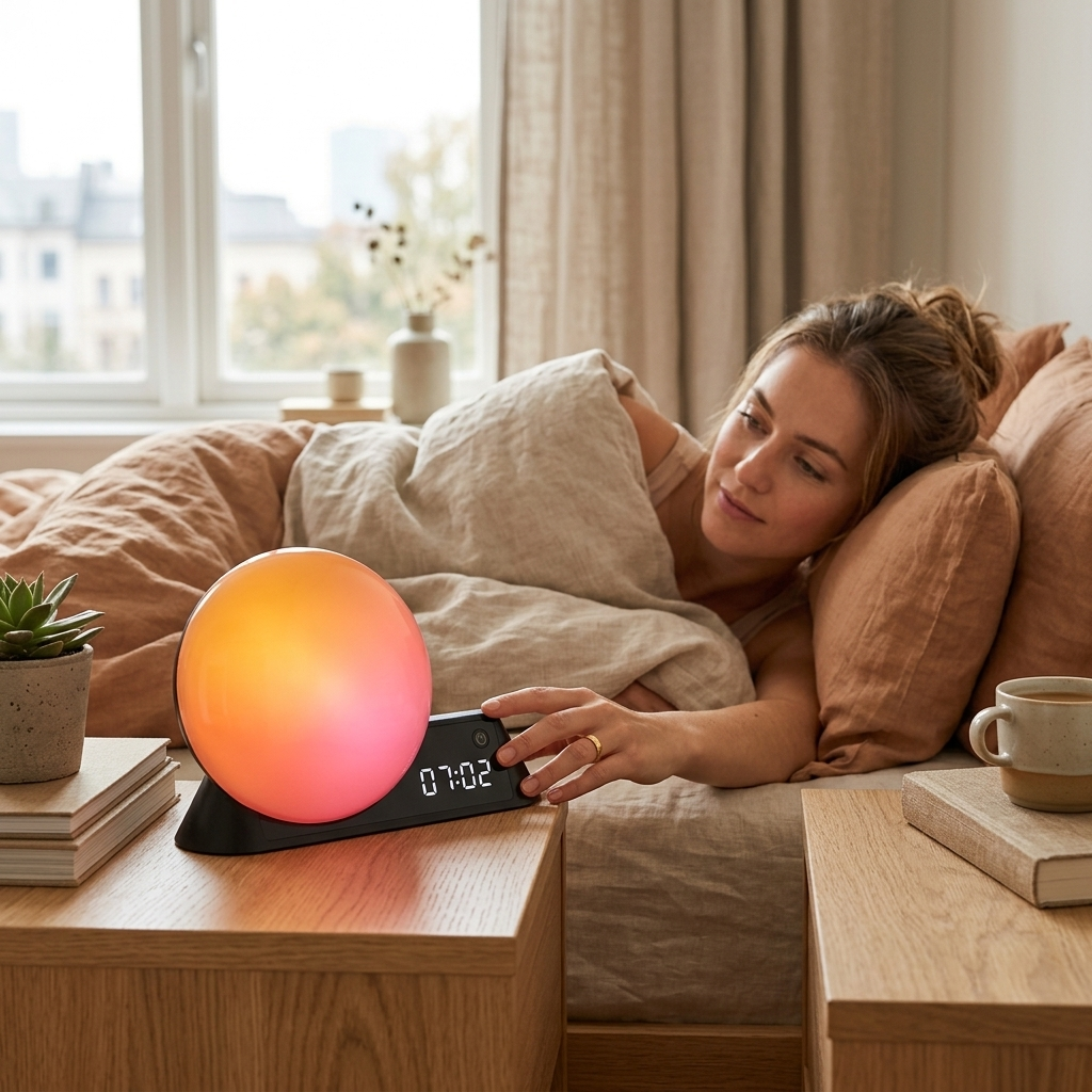 Simulated Sunrise And Sunset Colorful Alarm Clock