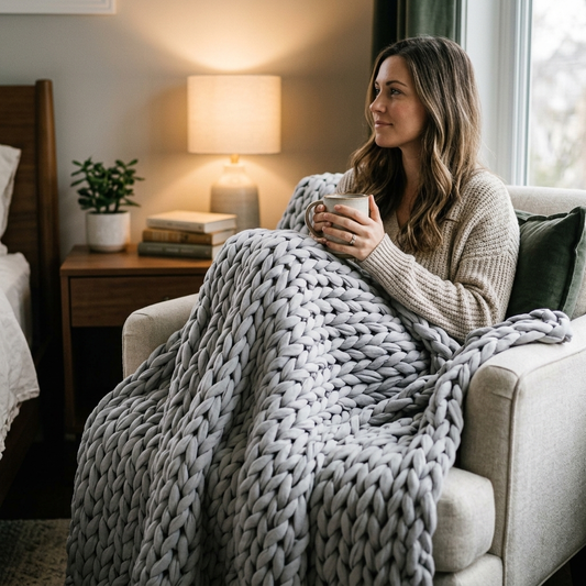 Gravity Blanket Hand-woven Weighted Blanket Cross-border Home Textile