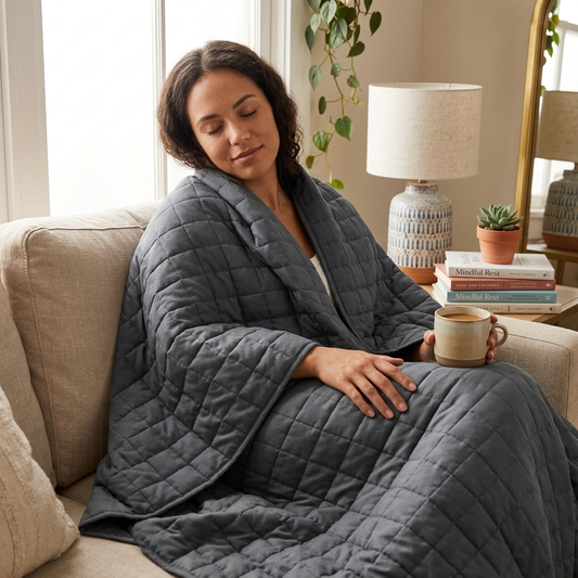 Polyester Weighted With Glass Beads Weight Blanket