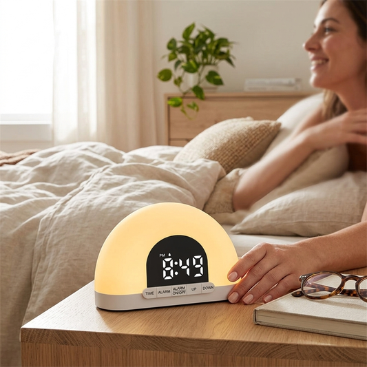 Wake-Up Light Simulated Sunrise Electronic Alarm Clock lamp