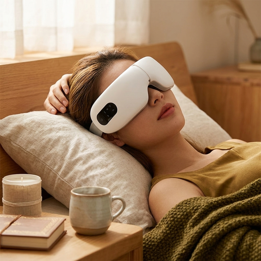 Eye Massager Rechargeable Steam Hot Compress Eye Mask For Travel And Sleeping