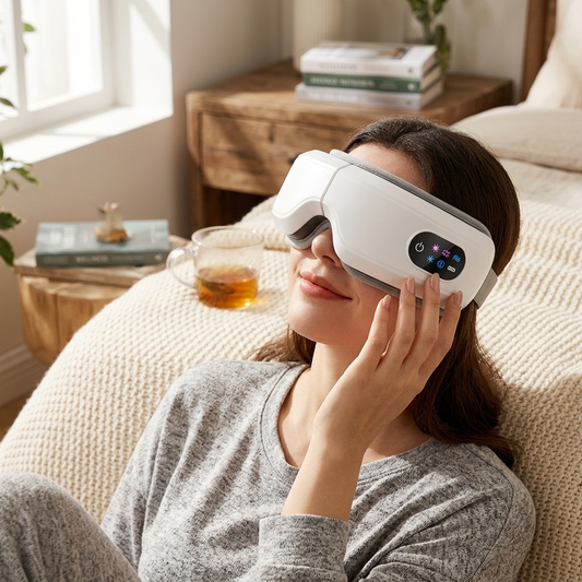 Air Pressure Vibration Eye Massager with Bluetooth