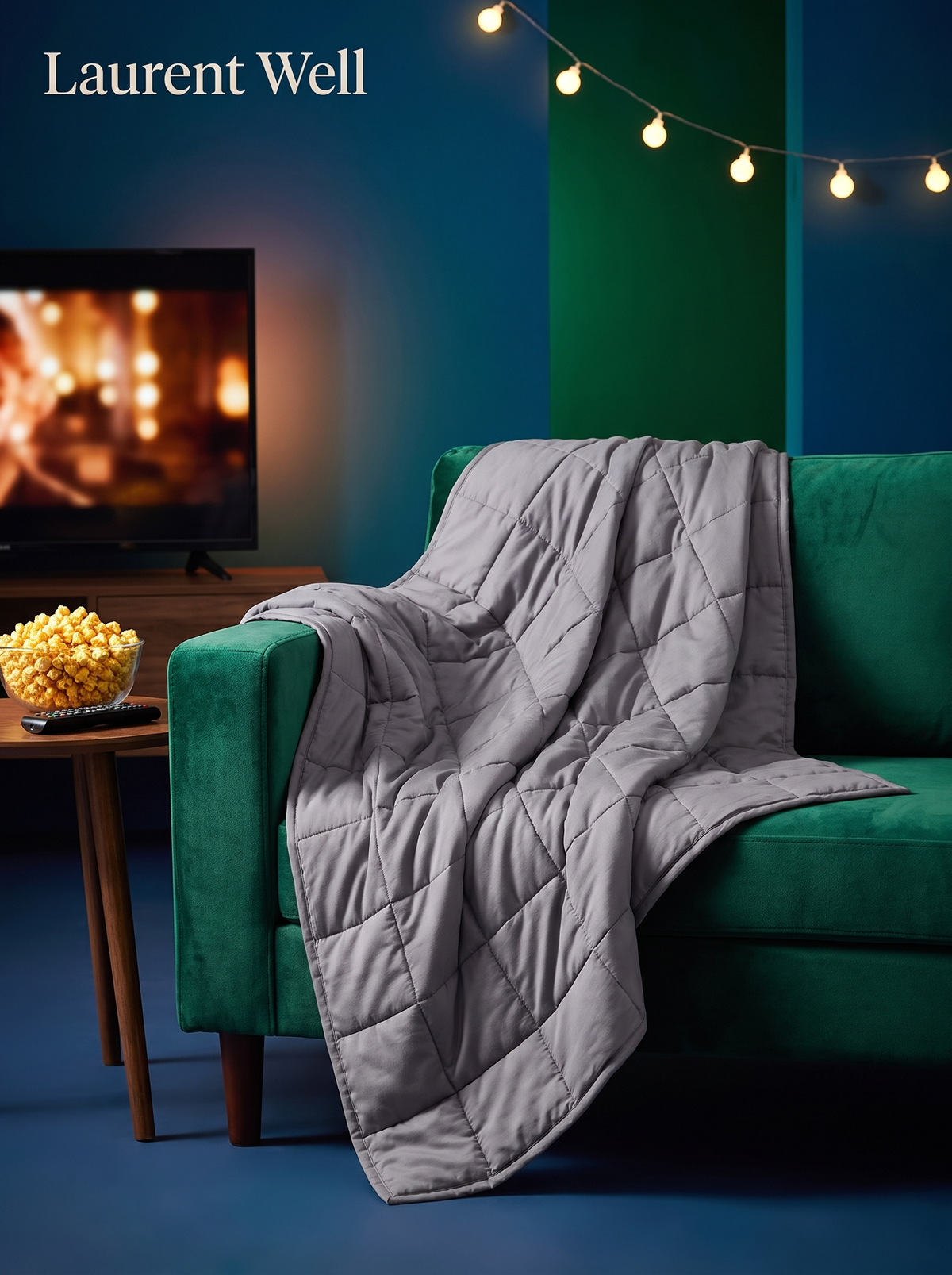 Laurent Well 25 lb King Size Weighted Blanket, Cool Cotton, Cozy Nights