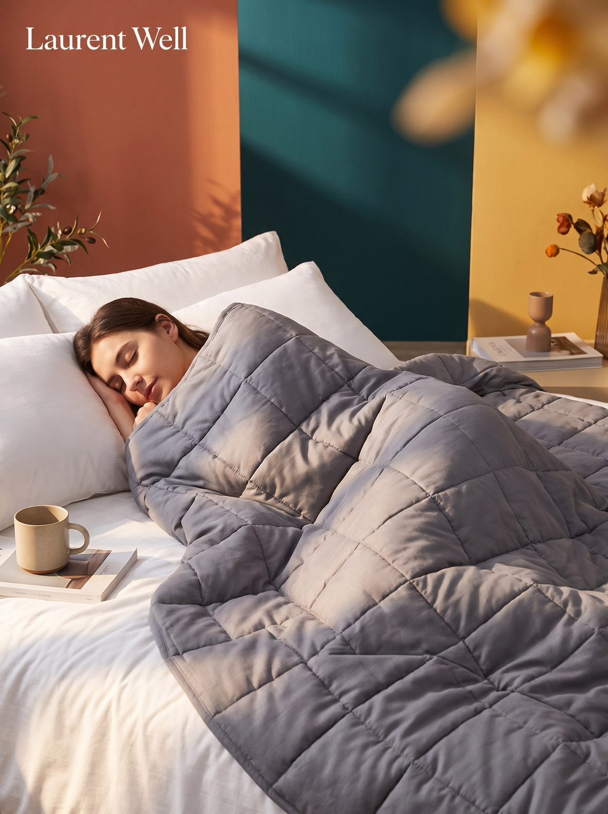 Laurent Well 25 lb King Size Weighted Blanket, Like a Comforting Hug