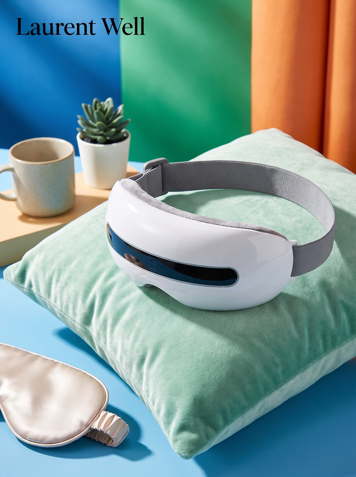 Laurent Well Vibrating Eye Massager with Kneading and Tapping, Three Ways to Wind Down