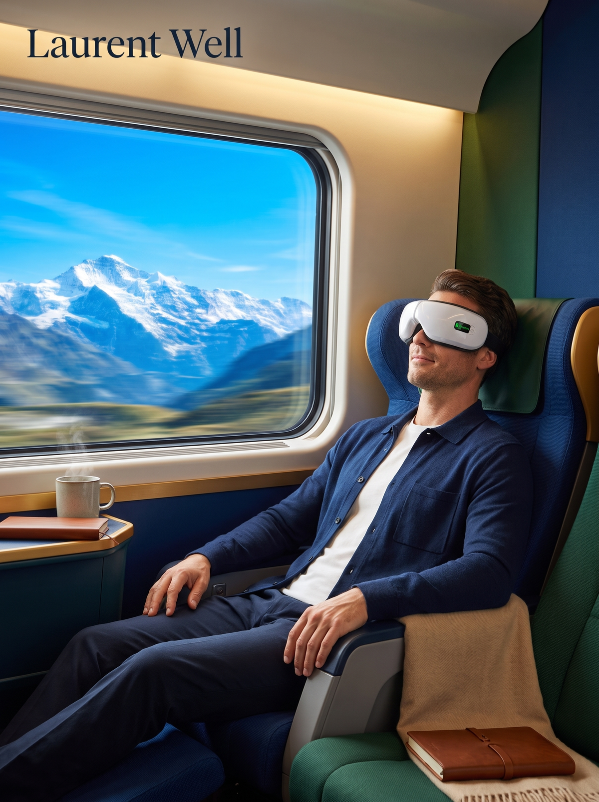 Laurent Well Wireless Eye Massager with Heat and Music, Your Mini Retreat, Anywhere