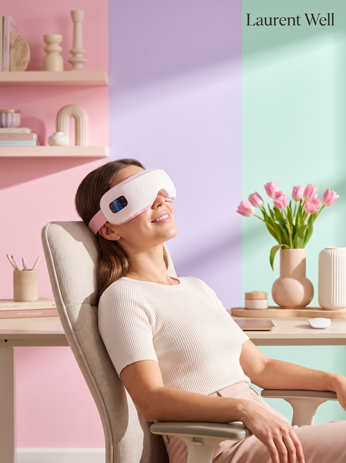 Laurent Well Rechargeable Airbag Eye Massager, Simple, Soothing, Done Well