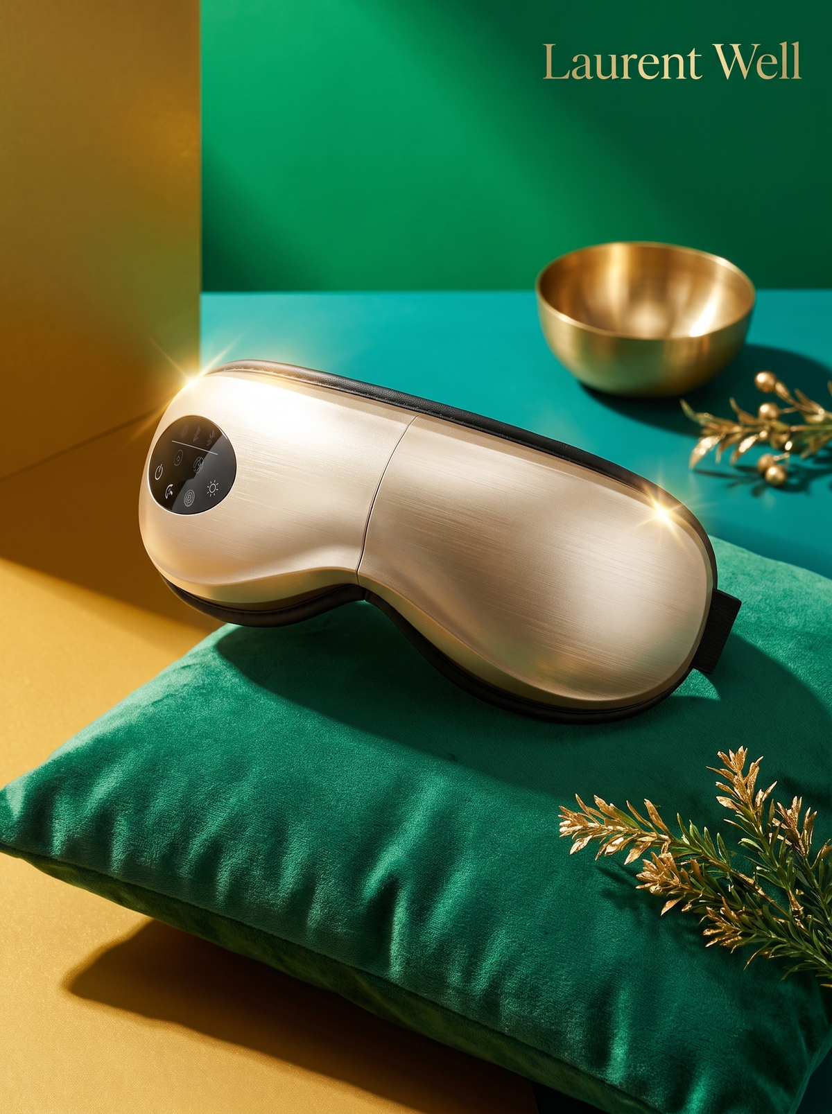 Laurent Well Air Pressure Eye Massager with Heat and Music Player, A Flowing Wave of Warmth