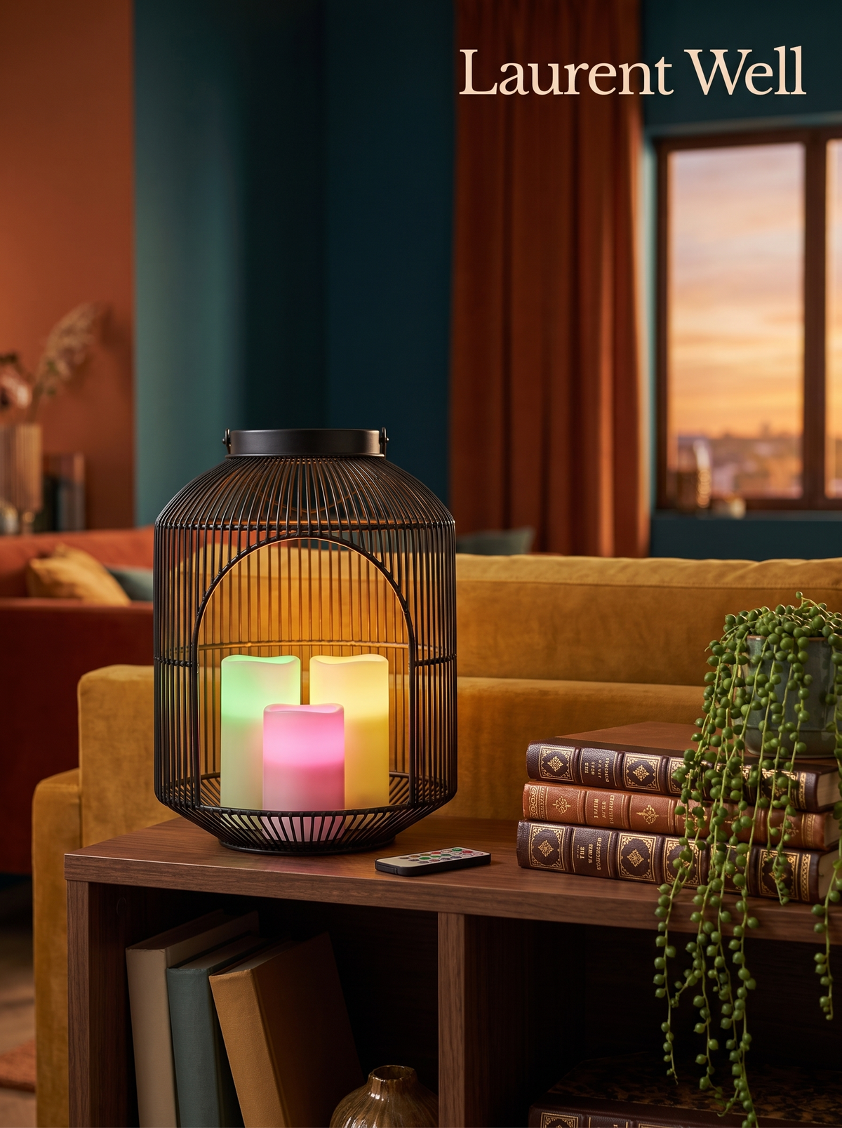 Laurent Well Real Wax Votive LED Candles with Remote, 3-Pack, Glow Tucked In Anywhere