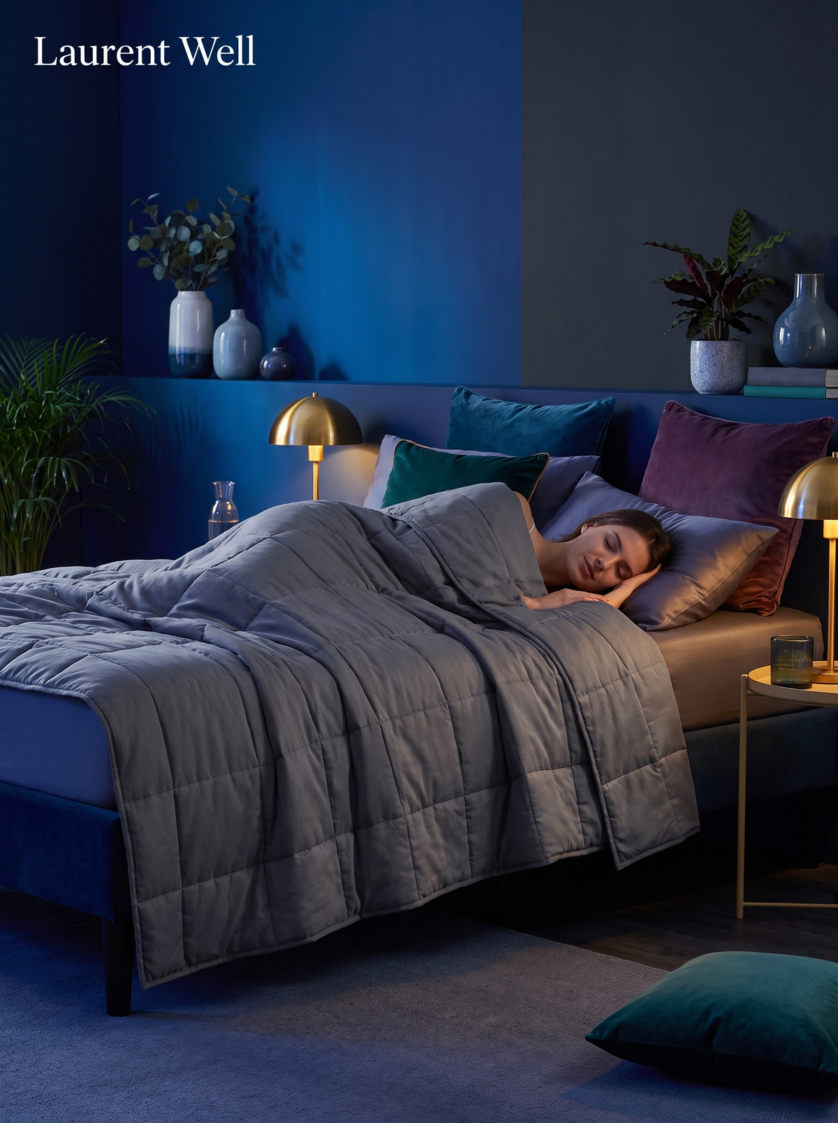 Laurent Well Pure Cotton Gravity Weighted Blanket, Unwind Beneath The Weight