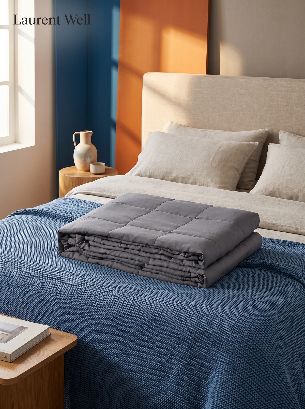 Laurent Well Pure Cotton Gravity Weighted Blanket, Sized For Every Bed
