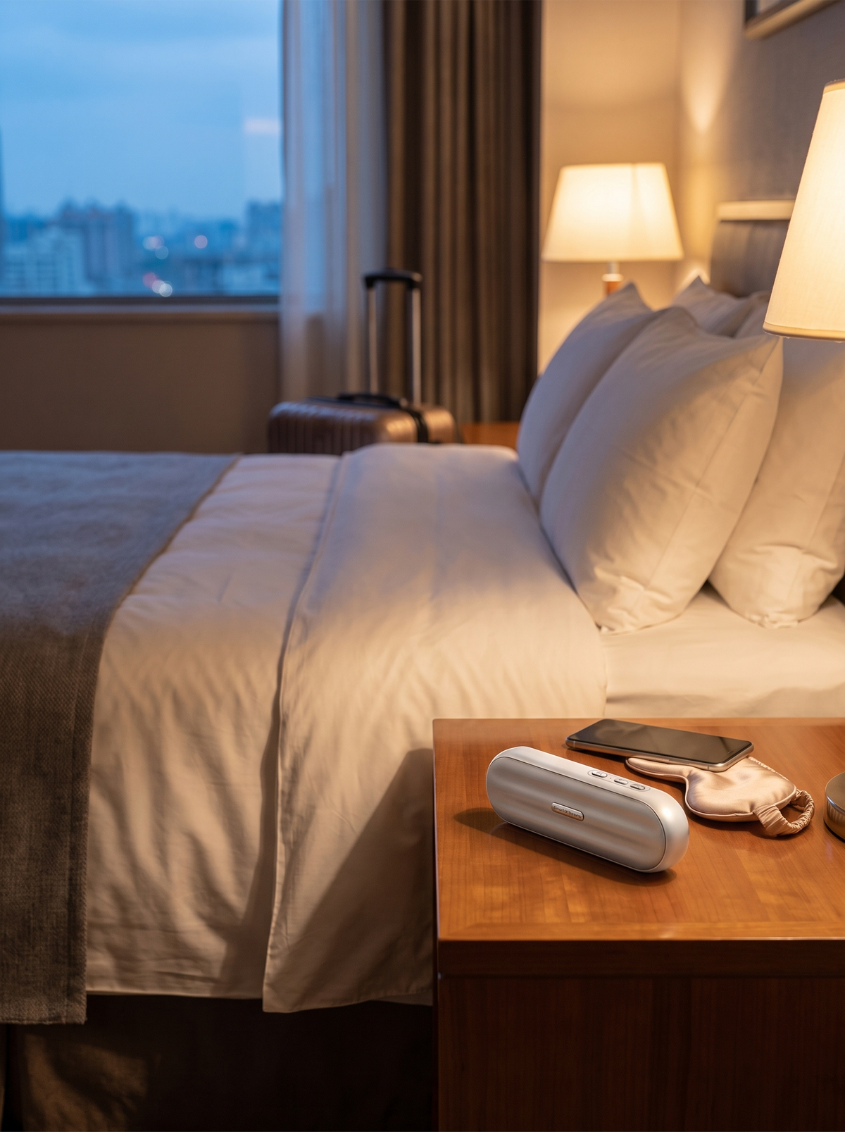 Laurent Well Bluetooth Pillow Speaker for Sleep with White Noise, Your Travel Sleep Ritual