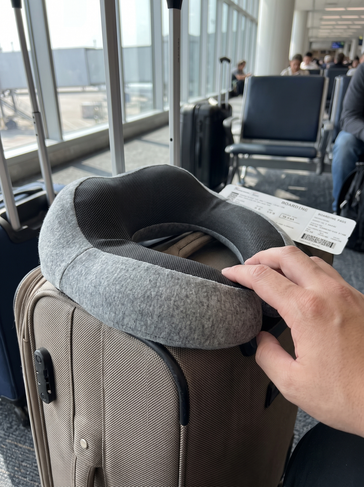 Laurent Well Double-Layer Memory Foam Travel Neck Pillow, Cushioned From Boarding