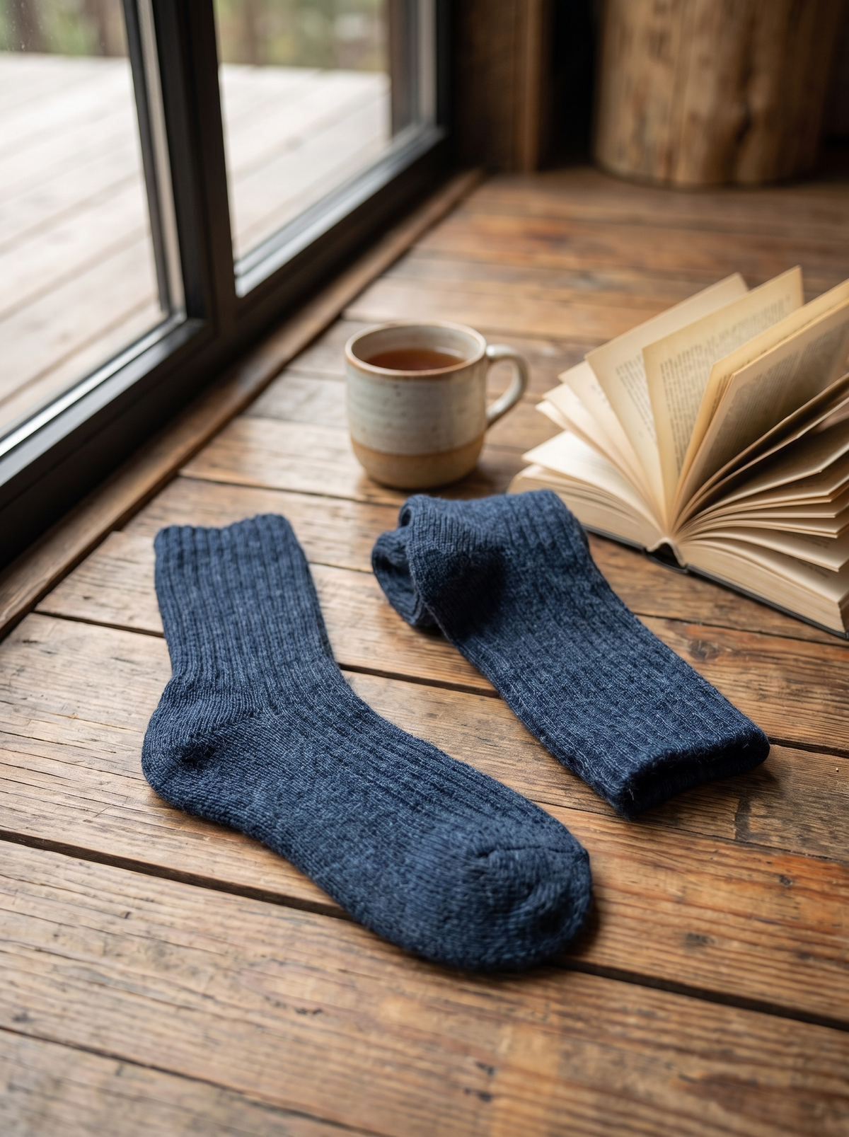 Laurent Well Men's Warm Wool Socks, 3 Pairs, Soft From The First Wear