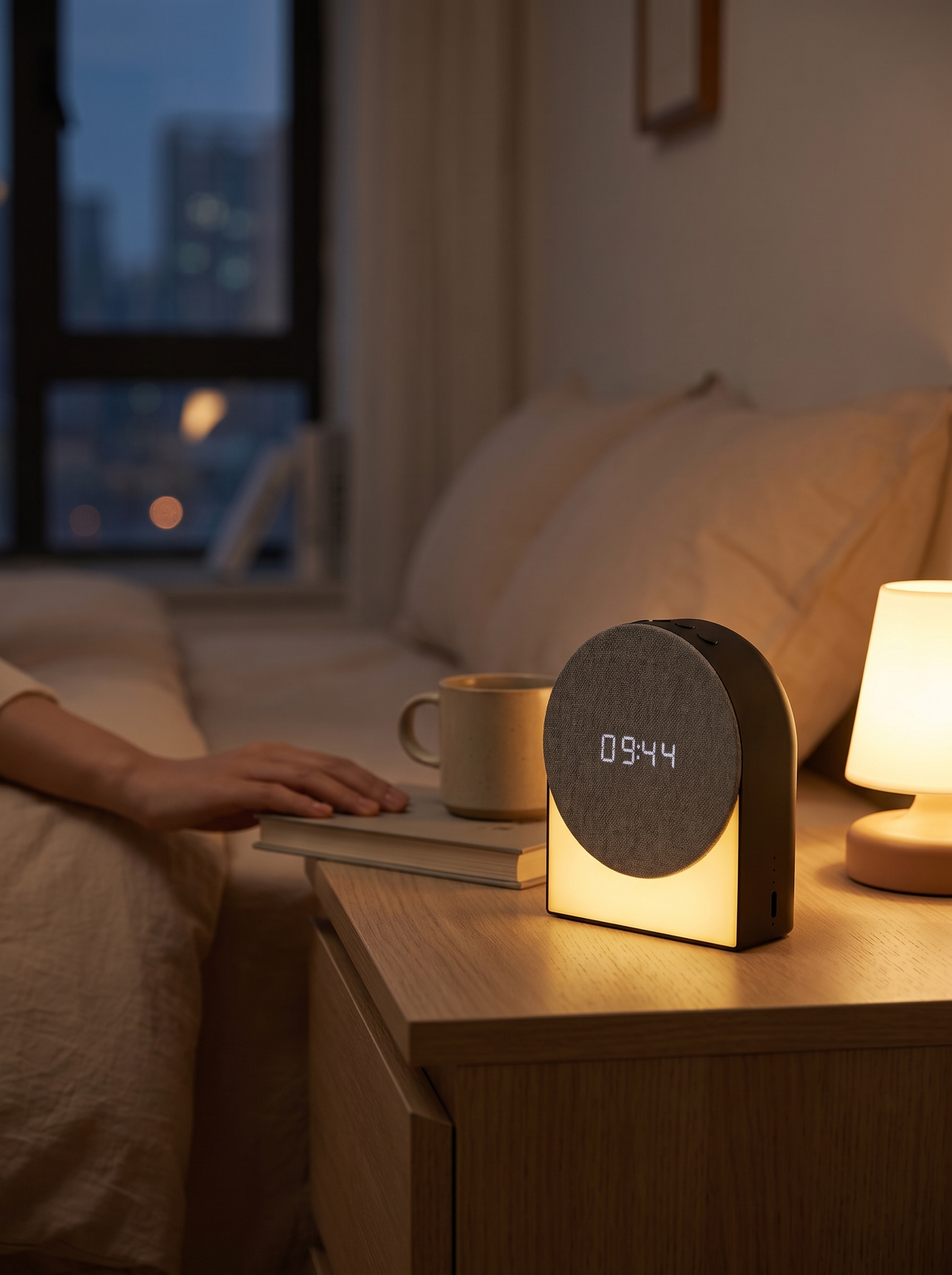 Laurent Well SM04 White Noise Sound Machine with Clock, Sound And Time In One