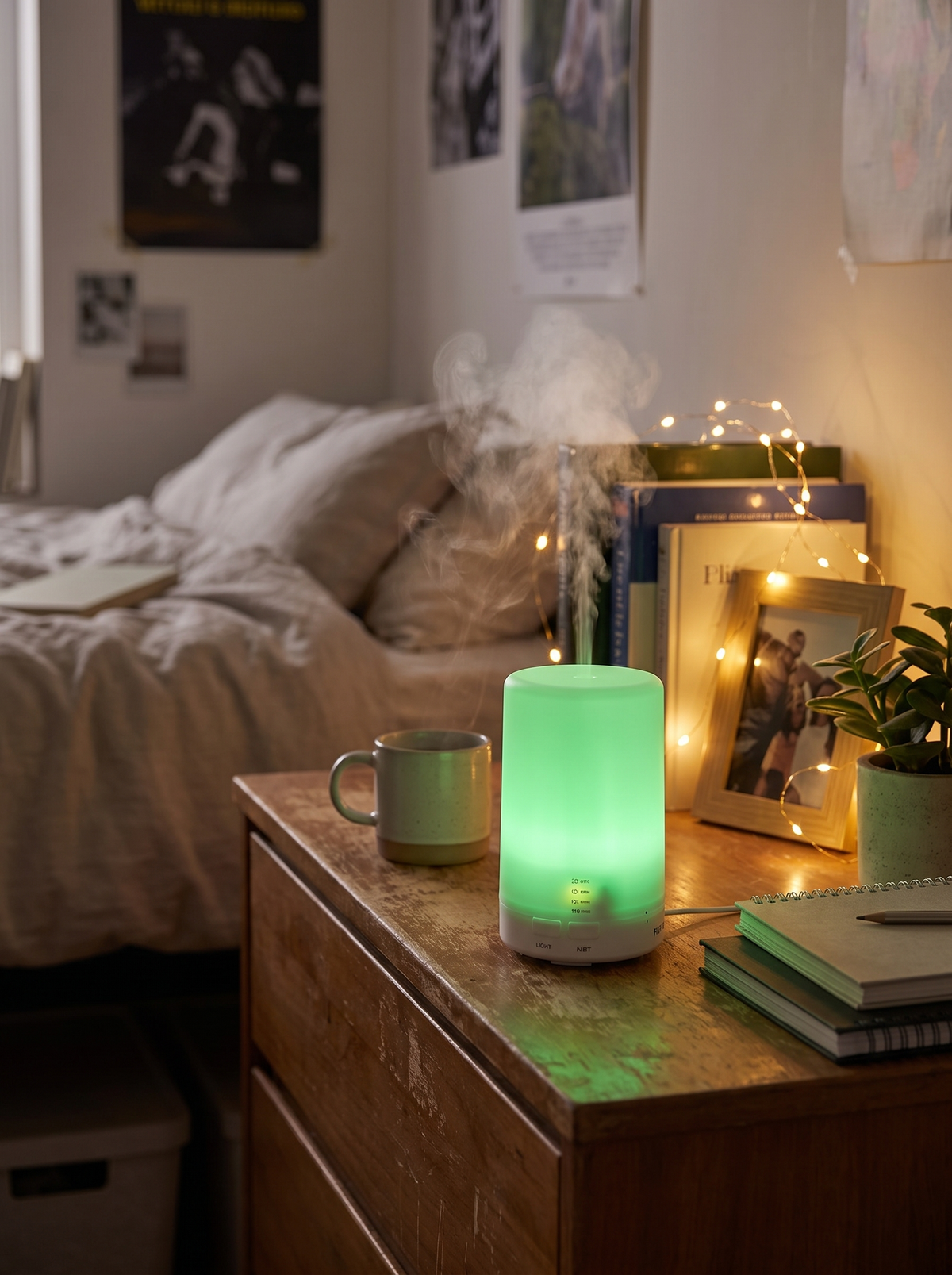 Laurent Well Mini Ultrasonic Essential Oil Diffuser, Cool Mist, Small Space, Big Calm