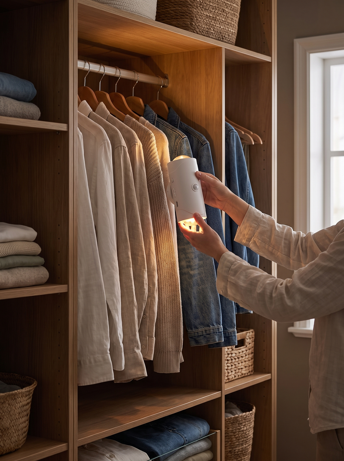 Laurent Well Motion Sensor Night Light, USB-C Rechargeable, Move It Anywhere, Anytime