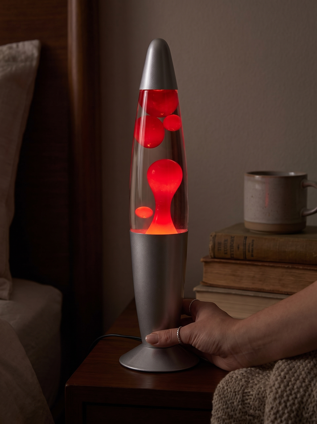 Laurent Well Lava Lamp Night Light, Colored Wax, Retro Glow, Timeless Charm