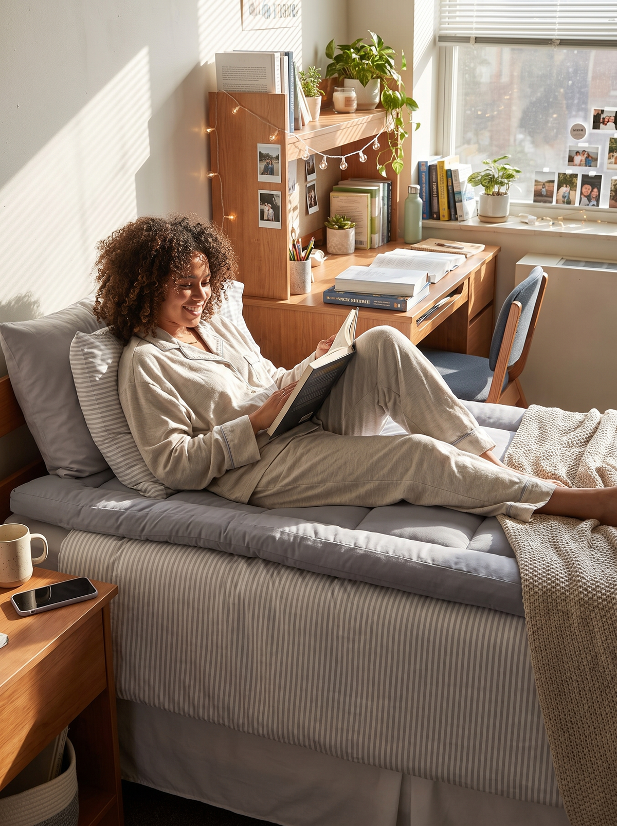 Laurent Well Twin Mattress Topper Pad, Gray, Extra Softness, Small Beds