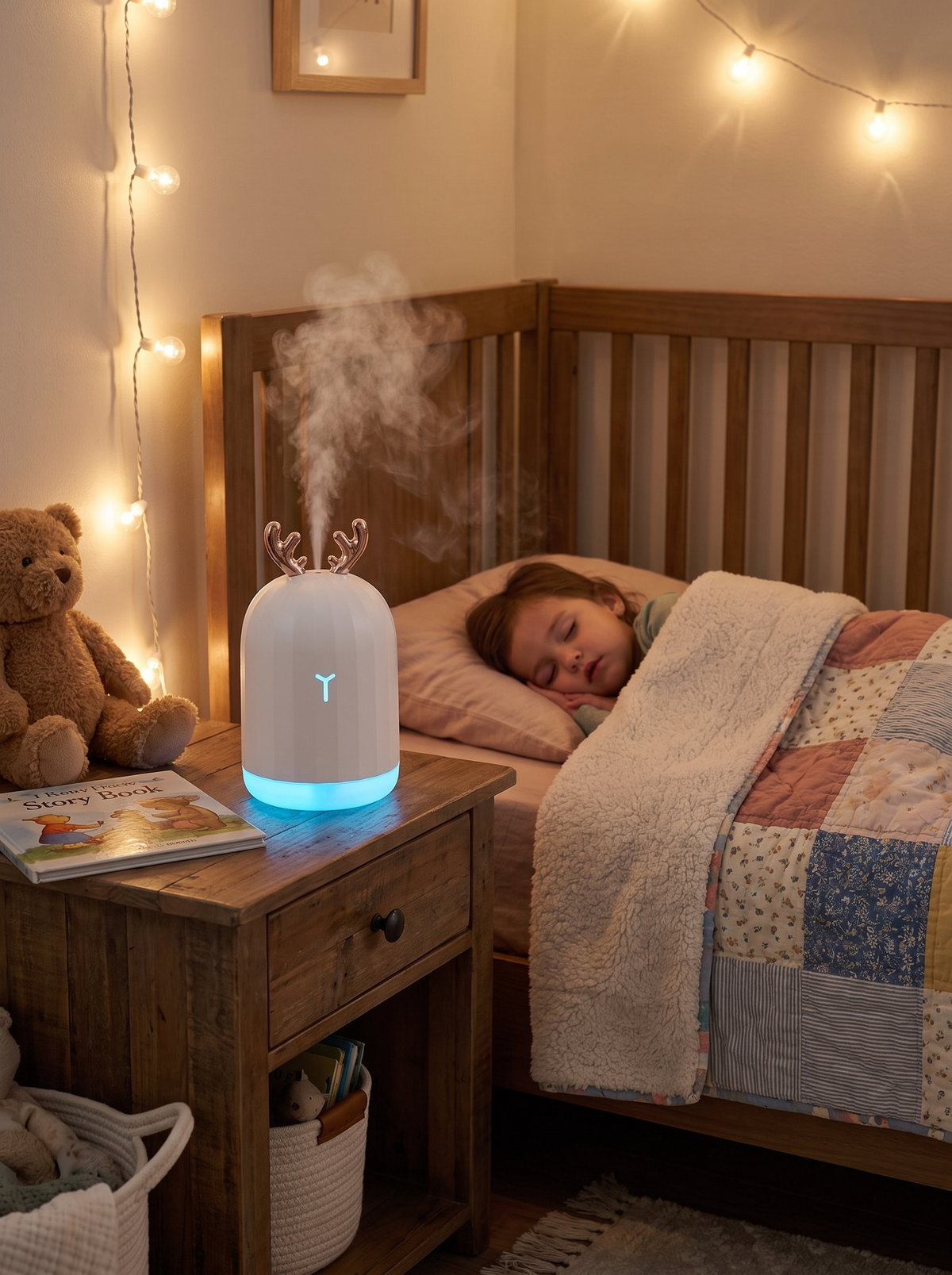 Laurent Well Deer Ultrasonic Cool Mist Humidifier, 220ml, A Sweet Little Deer