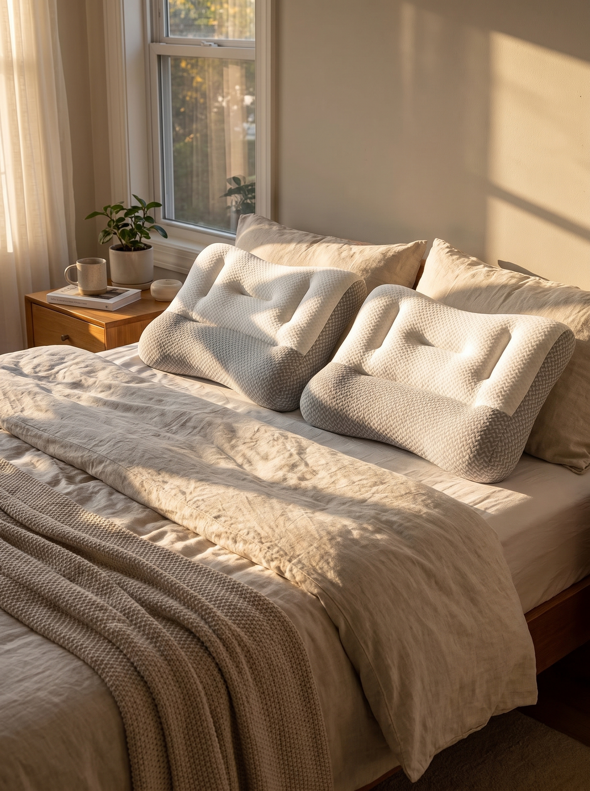 Laurent Well Dual-Height Ergonomic Pillow for Side Sleepers, One For Each Sleeper