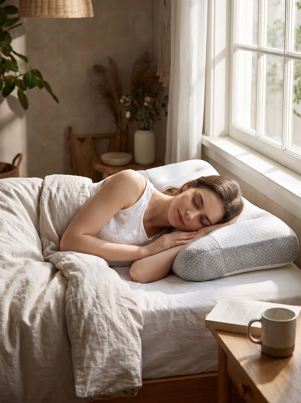 Laurent Well Dual-Height Ergonomic Pillow for Side Sleepers, Your Height, Your Side