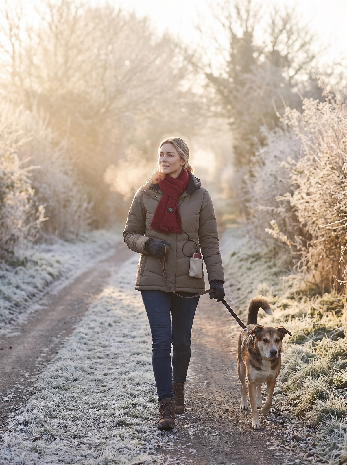 Laurent Well USB Heated Neck Wrap with 3 Heat Settings, Warmth Without the Bulk