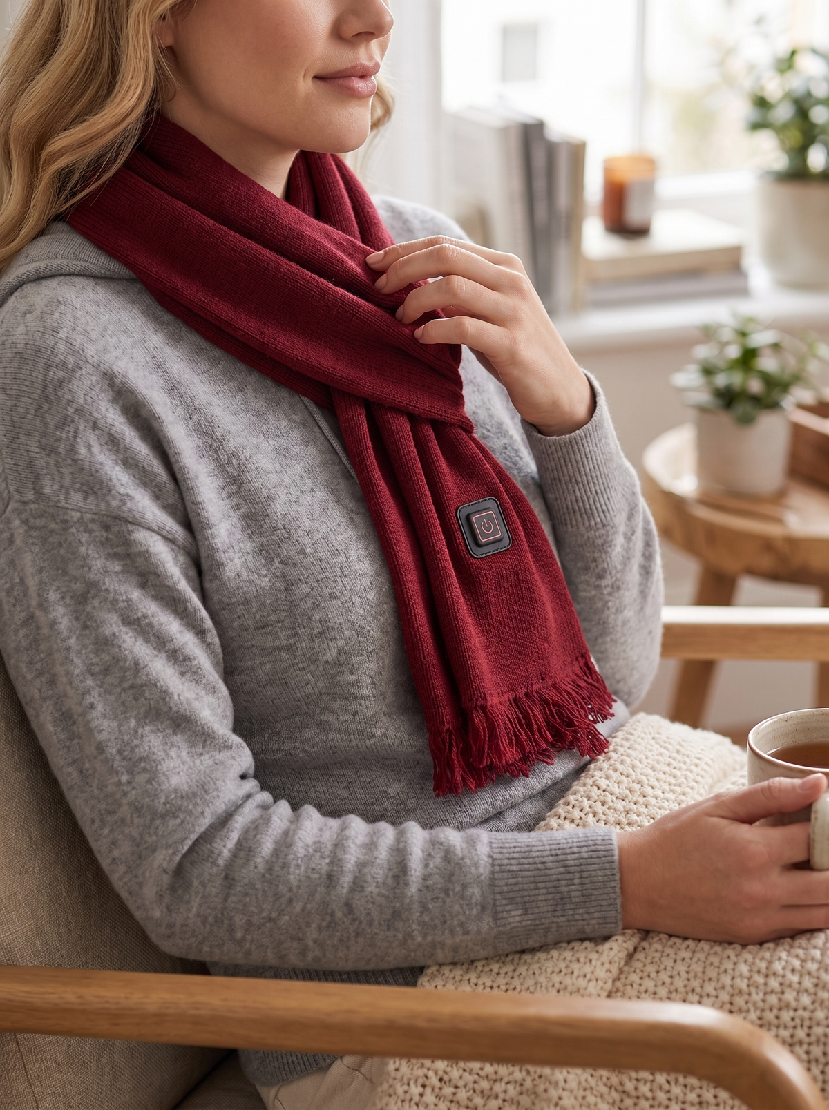 Laurent Well USB Heated Neck Wrap with 3 Heat Settings, Gentle or Strong, Your Call