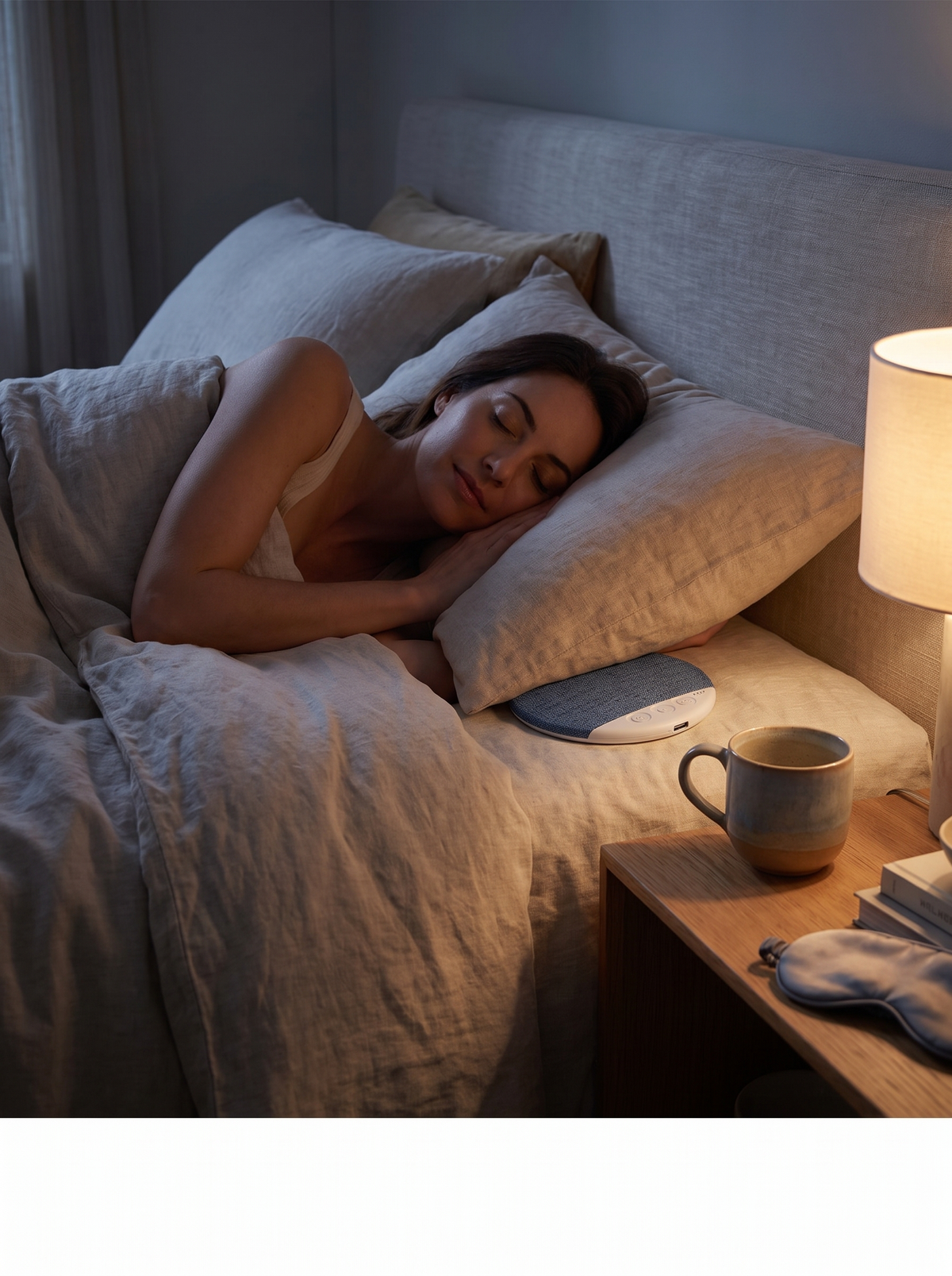 Laurent Well Ultra-Thin Bluetooth Pillow Speaker for Sleep, Sound Without Earbuds