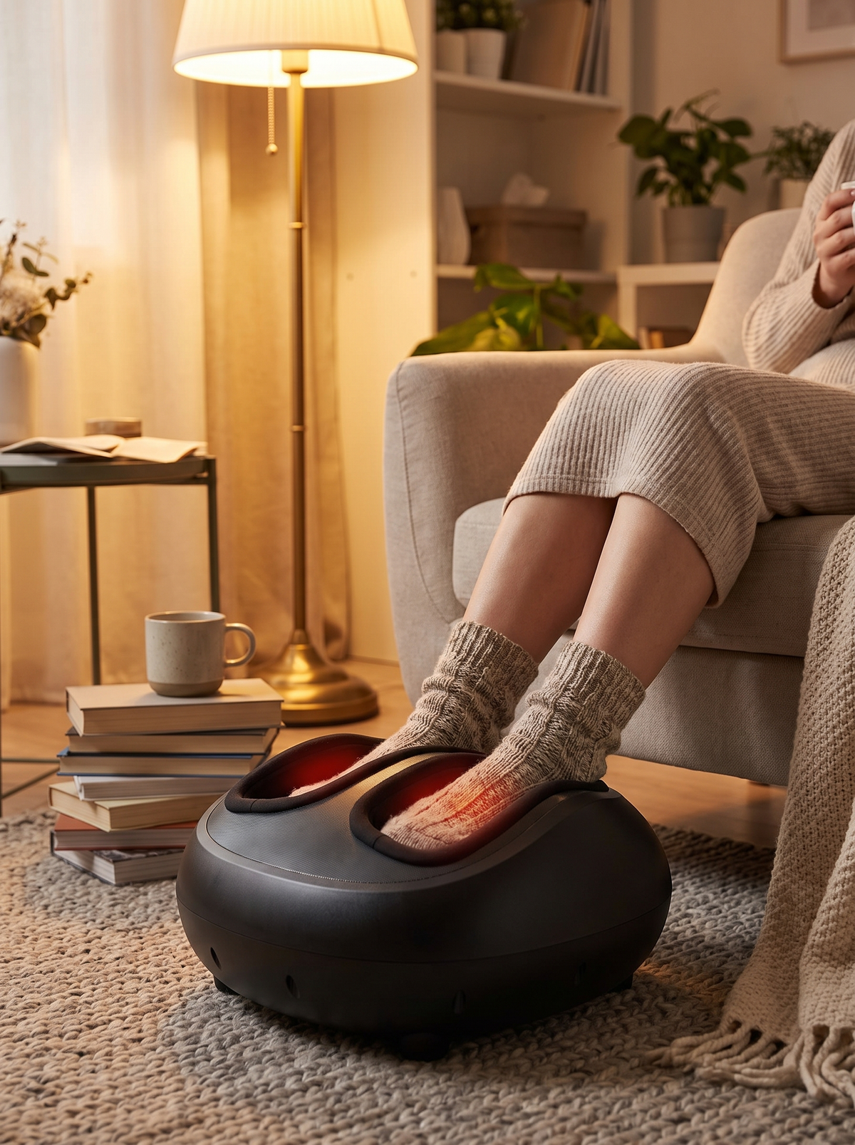 Laurent Well Deep Kneading Foot Massager Machine with Heat, The Full Coverage Experience
