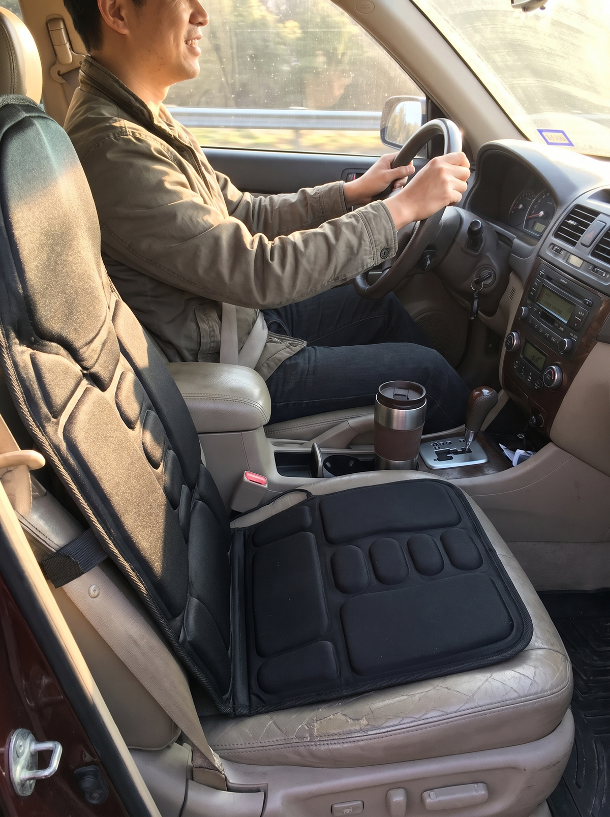 Laurent Well Heated Massage Seat Cushion for Car and Chair, Comfort for Every Commute