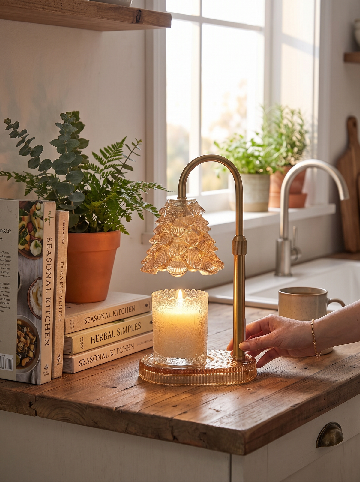 Laurent Well Candle Warmer Lamp with Timer and Dimmer, Fits Short and Tall Jars