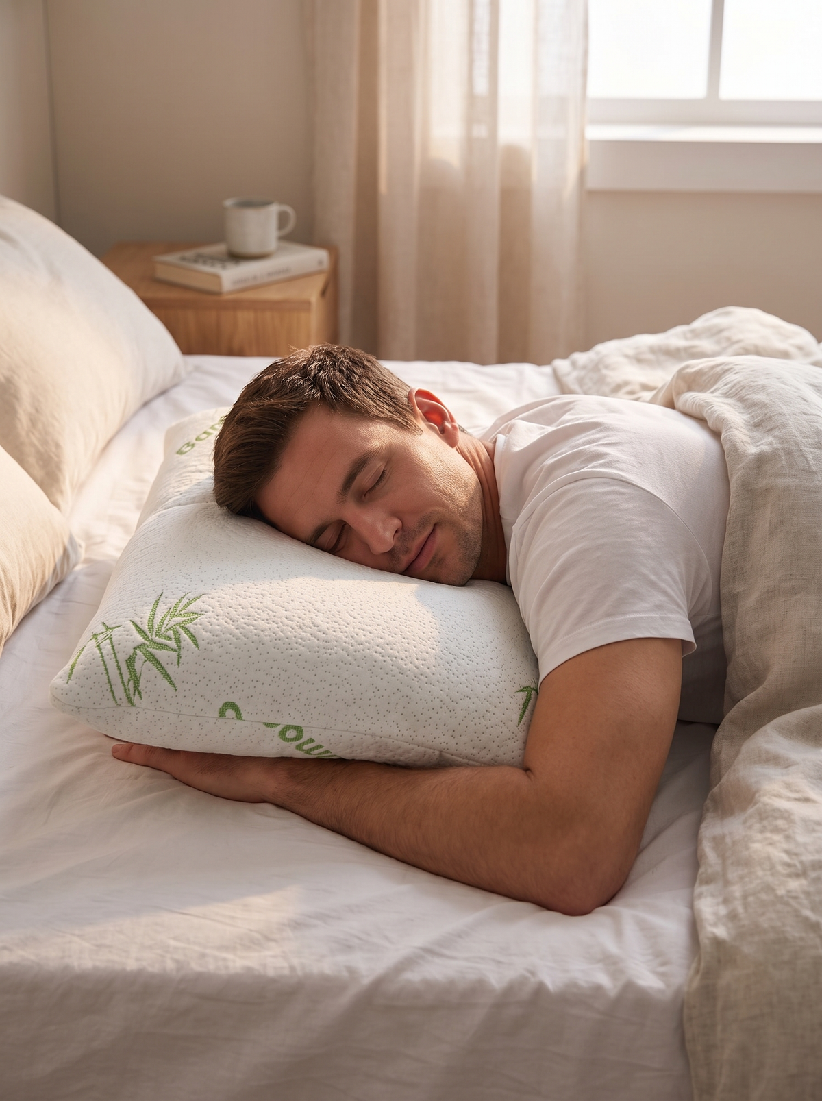 Laurent Well Bamboo Shredded Memory Foam Pillow - Queen or King, Support That Holds Its Shape