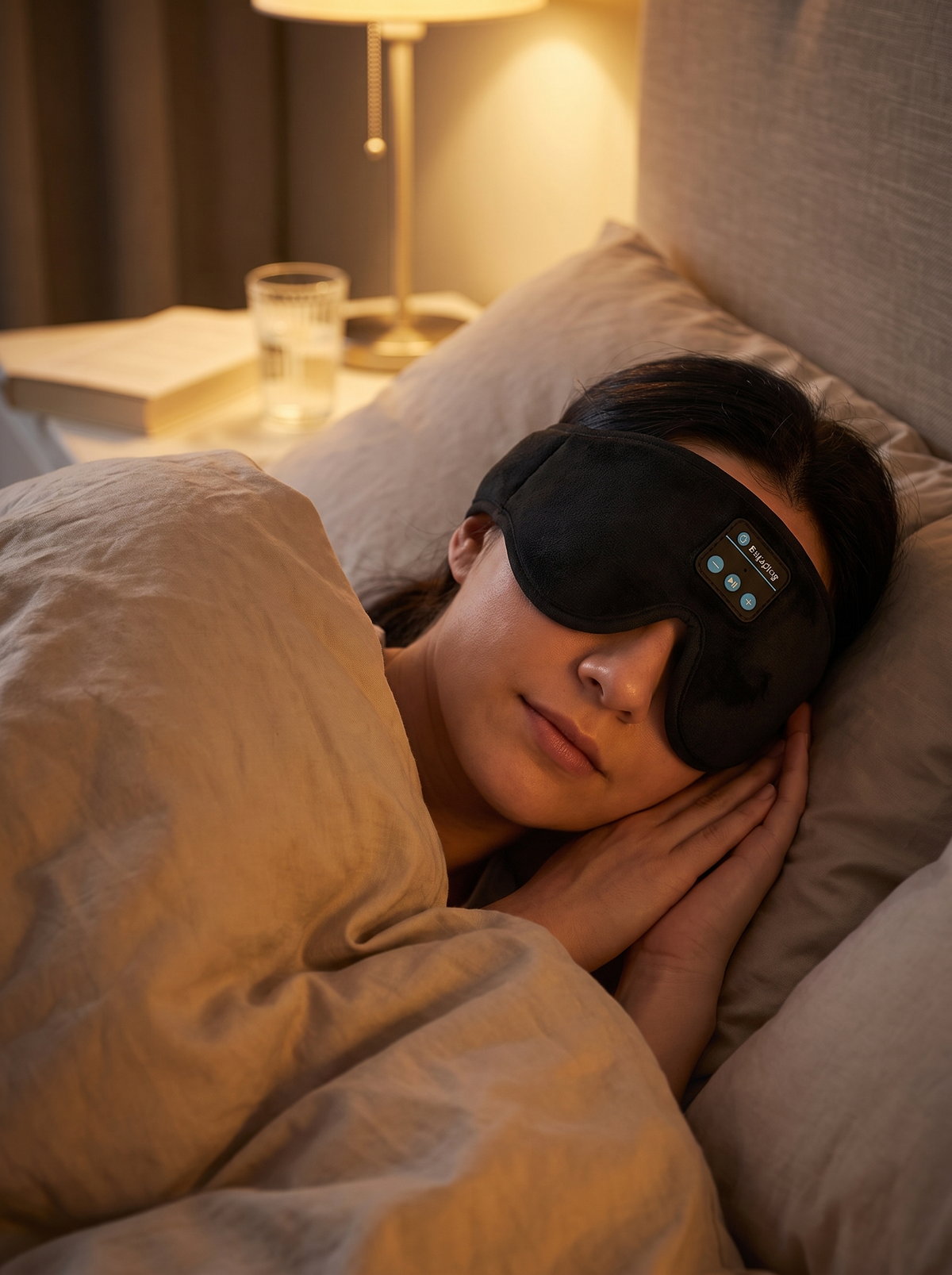 Laurent Well Bluetooth Sleep Mask with Built-In Speakers, Darkness and Sound, Together