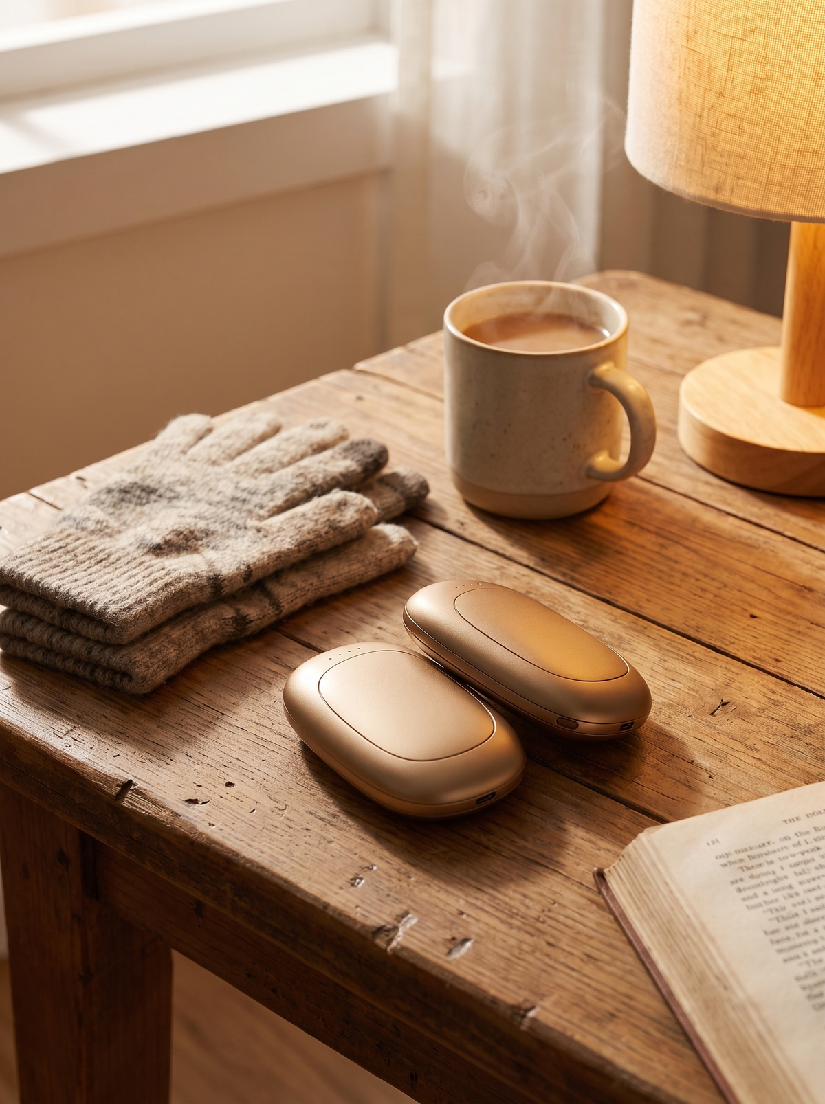 Laurent Well USB Rechargeable Magnetic Split Hand Warmer, Even Warmth, No Hot Spots